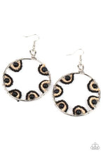 Load image into Gallery viewer, Paparazzi Off The Rim - Black - Earrings