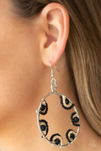Load image into Gallery viewer, Paparazzi Off The Rim - Black - Earrings