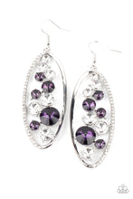 Load image into Gallery viewer, Paparazzi Rock Candy Bubbly - Purple Earrings