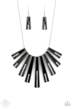 Load image into Gallery viewer, Paparazzi FAN-tastically Deco - Black Necklace (September 2021 Fiercely 5th Avenue Fashion Fix)