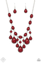 Load image into Gallery viewer, Paparazzi Mediterranean Mystery Red Necklace (January 2022 Glimpses of Malibu Fashion Fix Set)