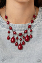 Load image into Gallery viewer, Paparazzi Mediterranean Mystery Red Necklace (January 2022 Glimpses of Malibu Fashion Fix Set)