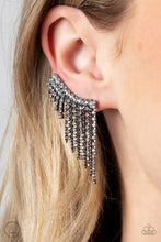 Load image into Gallery viewer, Paparazzi Thunderstruck Sparkle - Black Earrings