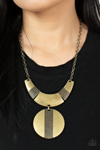 Load image into Gallery viewer, Paparazzi Metallic Enchantress - Brass Necklace