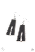 Load image into Gallery viewer, Paparazzi Demandingly Deco - Black Earrings (September 2021 Fiercely 5th Avenue Fasion Fix