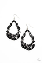 Load image into Gallery viewer, Paparazzi Tenacious Treasure - Black Earrings