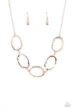 Load image into Gallery viewer, Paparazzi Gritty Go-Getter - Rose Gold Necklace