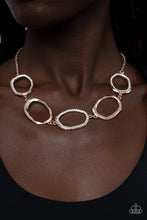 Load image into Gallery viewer, Paparazzi Gritty Go-Getter - Rose Gold Necklace