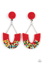 Load image into Gallery viewer, Paparazzi Make it RAINBOW Red Earrings