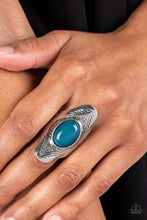Load image into Gallery viewer, Paparazzi Pyramid Passage - Blue Ring