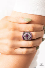 Load image into Gallery viewer, Paparazzi Amplified Aztec - Purple Ring