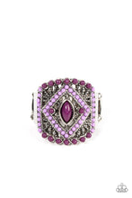 Load image into Gallery viewer, Paparazzi Amplified Aztec - Purple Ring