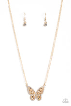 Load image into Gallery viewer, Paparazzi Baroque Butterfly - Gold Necklace
