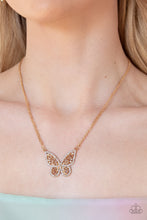 Load image into Gallery viewer, Paparazzi Baroque Butterfly - Gold Necklace