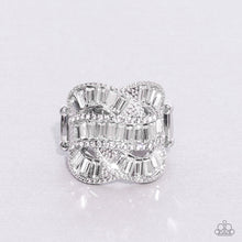 Load image into Gallery viewer, Paparazzi Six-Figure Flex - White Ring (October 2022 Life of the Party)