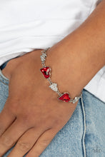 Load image into Gallery viewer, Paparazzi Cluelessly Crushing - Red Bracelet