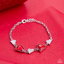 Load image into Gallery viewer, Paparazzi Cluelessly Crushing - Red Bracelet
