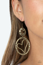 Load image into Gallery viewer, Paparazzi Enchanting Echo - Brass Earrings
