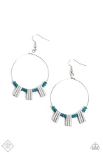 Load image into Gallery viewer, Paparazzi Luxe Lagoon - Blue Earrings (Sunset Sightings October 2022 Fashion Fix)