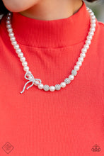 Load image into Gallery viewer, Paparazzi Classy Cadenza - White Necklace (Fiercely 5th Avenue December 2022 Fashion Fix)