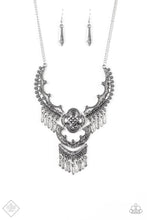 Load image into Gallery viewer, Paparazzi Rogue Vogue Silver Necklace