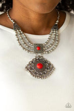 Load image into Gallery viewer, Paparazzi Santa Fe Solstice Necklace (Available in Red and Brass)