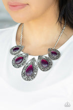 Load image into Gallery viewer, Paparazzi Opal Auras Purple Necklace