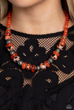 Load image into Gallery viewer, Paparazzi Warp Whimsicality Orange Necklace