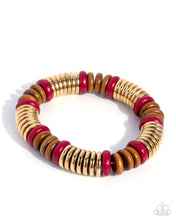 Load image into Gallery viewer, Paparazzi Wood Work - Red Bracelet
