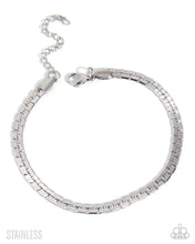 Load image into Gallery viewer, Paparazzi Conventional Courtesy Silver Stainless Steel Bracelet
