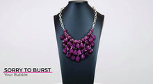 Load image into Gallery viewer, Paparazzi Sorry to Burst Your Bubble Purple Necklace
