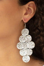 Load image into Gallery viewer, Paparazzi Uptown Edge Silver Earrings
