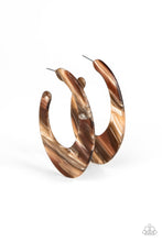 Load image into Gallery viewer, Paparazzi Retro Renaissance - Brown Earring
