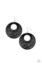 Load image into Gallery viewer, Paparazzi Tropical Canopy Black Earrings
