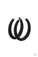 Load image into Gallery viewer, Paparazzi TWINE and Dine Black Earrings
