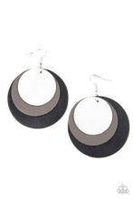 Load image into Gallery viewer, Paparazzi Leather Forecast Black Earrings
