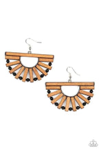 Load image into Gallery viewer, Paparazzi Wooden Wonderland Black Earrings
