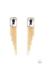 Load image into Gallery viewer, Paparazzi Save for a REIGNy Day - Gold/White Earring
