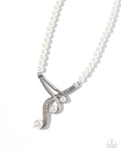 Load image into Gallery viewer, Paparazzi Elegant Entourage White Necklace

