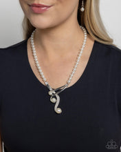Load image into Gallery viewer, Paparazzi Elegant Entourage White Necklace
