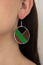 Load image into Gallery viewer, Paparazzi Don't be MODest Green Earrings
