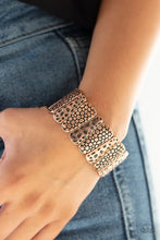 Load image into Gallery viewer, Paparazzi Texture Takedown Copper Bracelet
