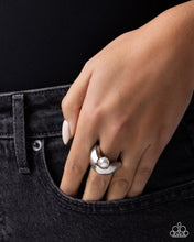Load image into Gallery viewer, Paparazzi Abstract Attribute - White Ring
