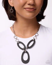 Load image into Gallery viewer, Paparazzi WOOD Enough Black Necklace
