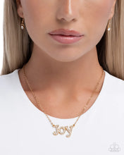 Load image into Gallery viewer, Paparazzi How Great Our Joy - Gold Necklace
