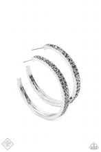 Load image into Gallery viewer, Paparazzi Tick, Tick, Boom! - Silver Earring (March 2022 Magnificent Musings)
