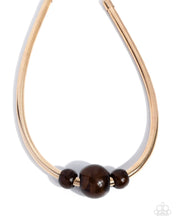 Load image into Gallery viewer, Paparazzi Sleek Shift - Brown Necklace
