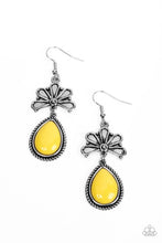 Load image into Gallery viewer, Paparazzi Brightly Blooming - Yellow Earring
