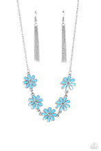 Load image into Gallery viewer, Paparazzi Flora Fantasy Blue Necklace
