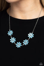 Load image into Gallery viewer, Paparazzi Flora Fantasy Blue Necklace
